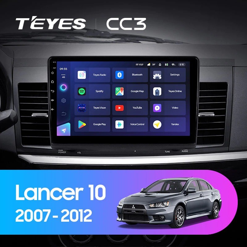 

Штатная магнитола Teyes CC3 4/32 Mitsubishi Lancer 10 CY (2007-2012) Тип-A, Teyes CC3 Mitsubishi Lancer 10 CY (2007-2012) Тип-A