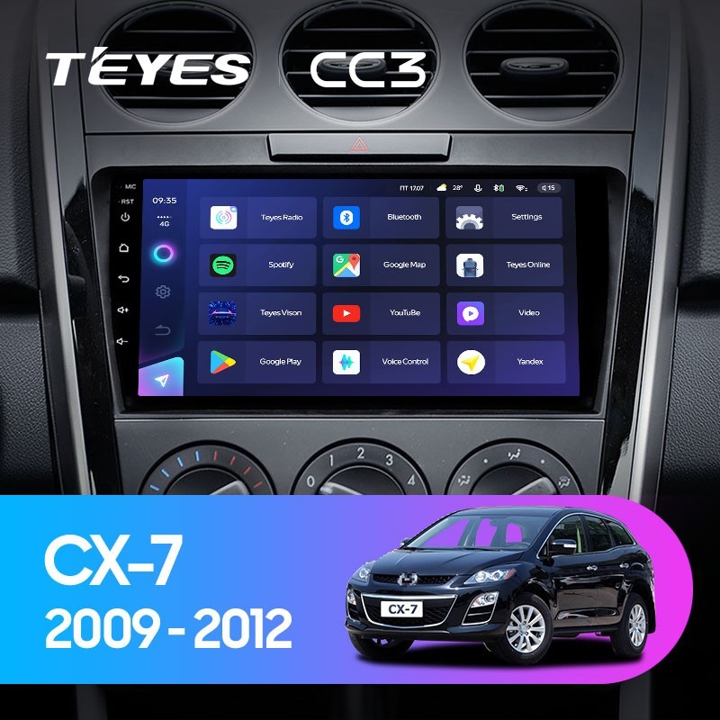 Штатная магнитола Teyes CC3 432 Mazda CX7 CX-7 CX 7 ER 2009-2012 4174700₽