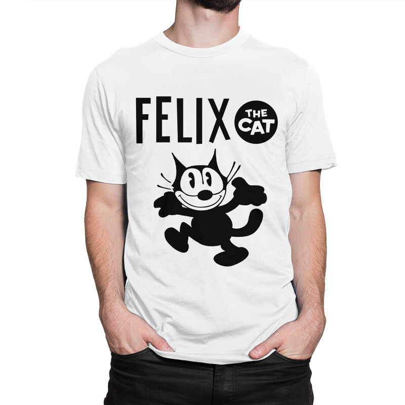 

Футболка мужская Dream Shirts Кот Феликс 9899026222 белая XL, Кот Феликс 9899026222