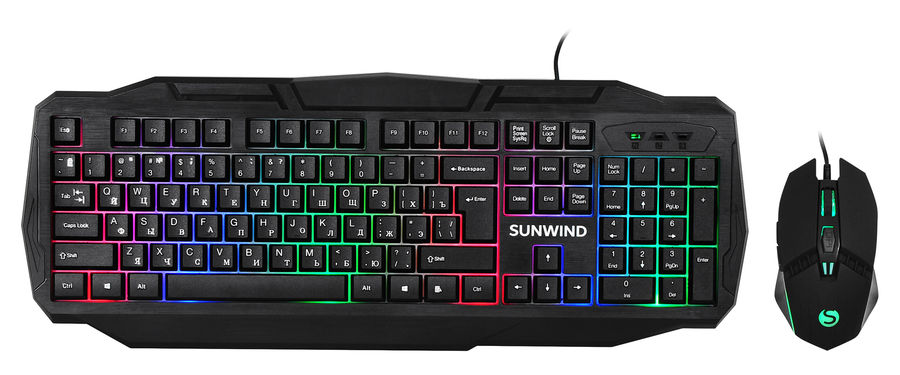 Комплект клавиатура и мышь Sunwind SW-S510G (sw-mk107)