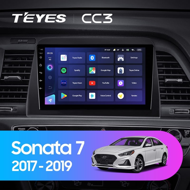 

Штатная магнитола Teyes CC3 4/32 Hyundai Sonata 7 LF (2017-2019), Teyes CC3 Hyundai Sonata 7 LF (2017-2019)