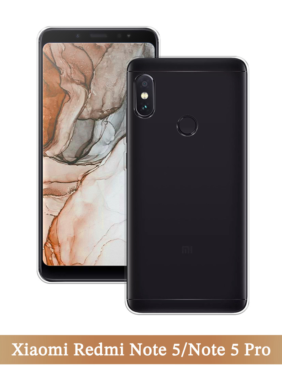 

Чехол на Xiaomi Redmi Note 5/Note 5 Pro прозрачный, 32750-1