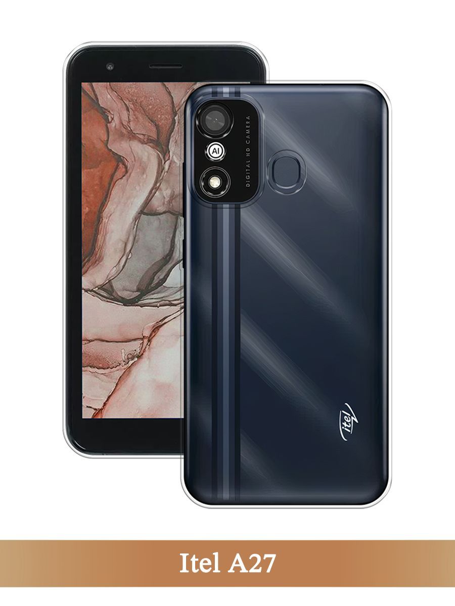 

Чехол на Itel A27 прозрачный, 3200450-1