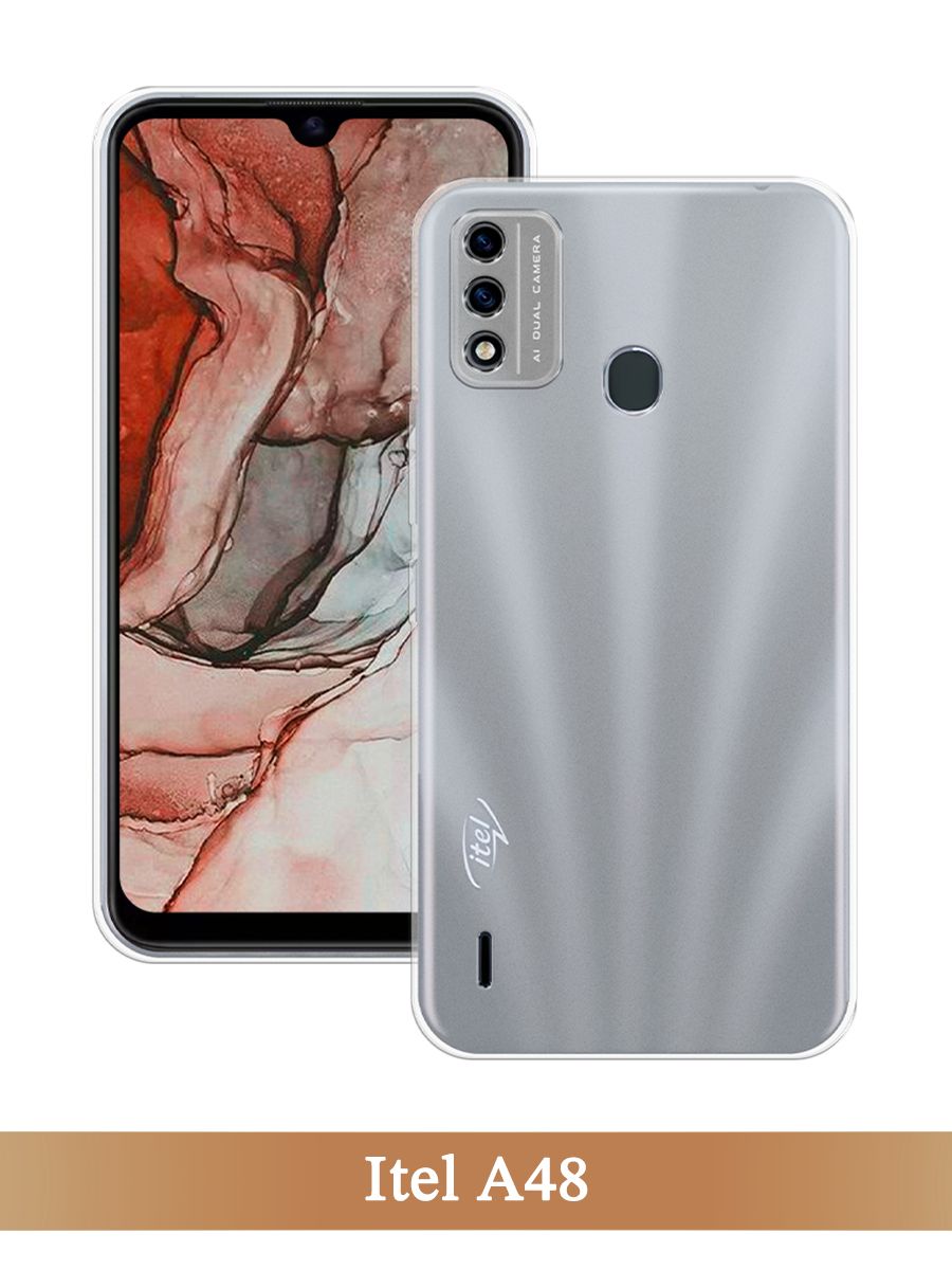 

Чехол на Itel A48 прозрачный, 3200150-1