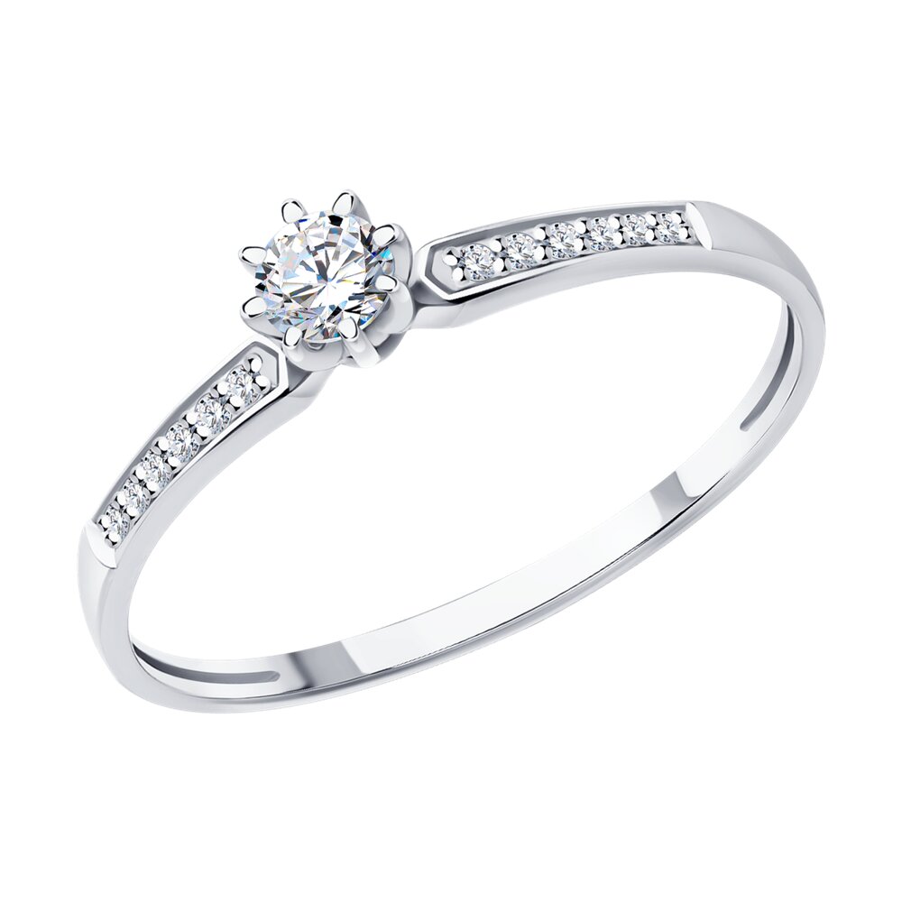 

Кольцо из белого золота с бриллиантом р. 17 Diamant 52-210-01771-1, 52-210-01771-1