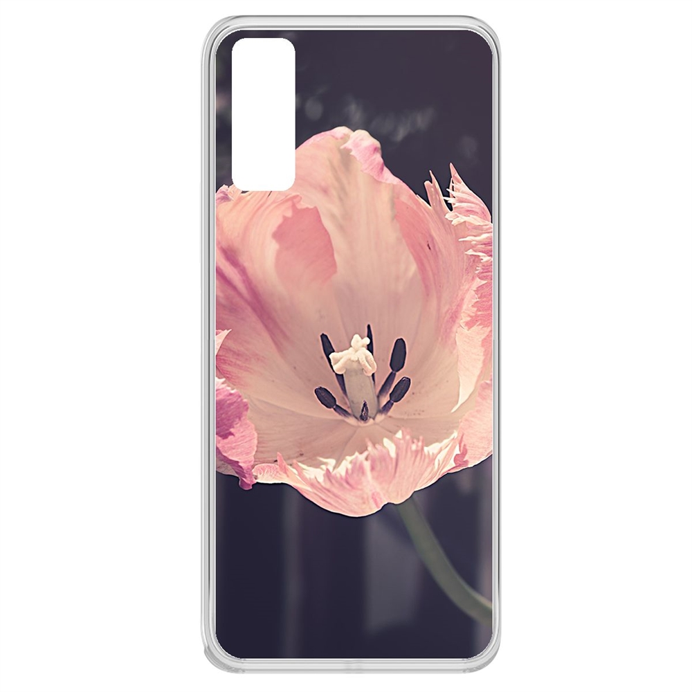 

Чехол-накладка Krutoff Clear Case Тюльпан для Vivo Y20