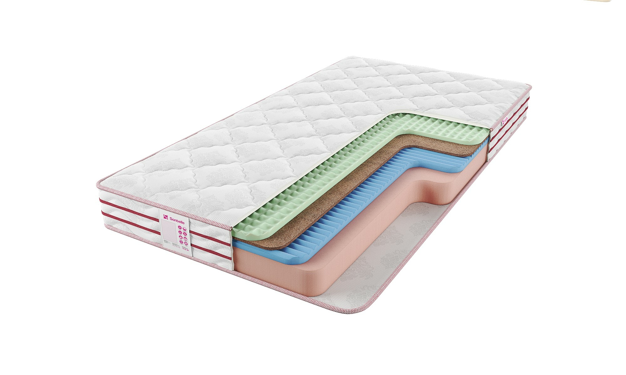 

Матрас Sontelle Roll Up Middle Wave 125х180, Roll Up Middle Wave