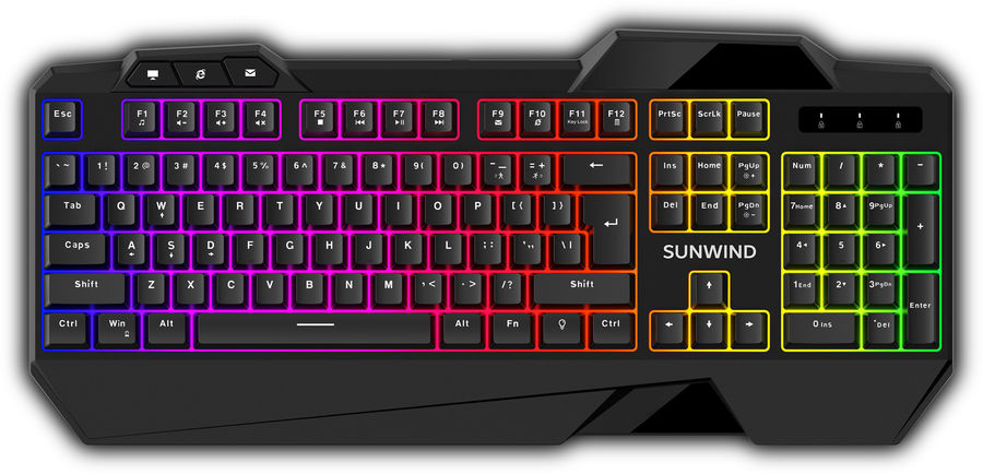 Проводная игровая клавиатура Sunwind SW-K515G Black