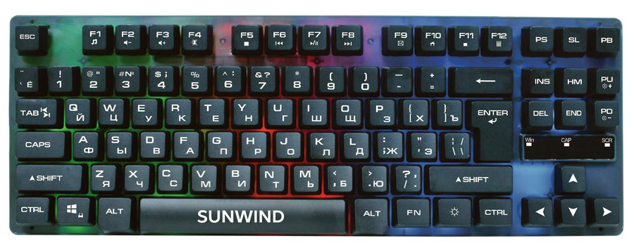 фото Клавиатура sunwind sw-k500g, black (sw-mk102)