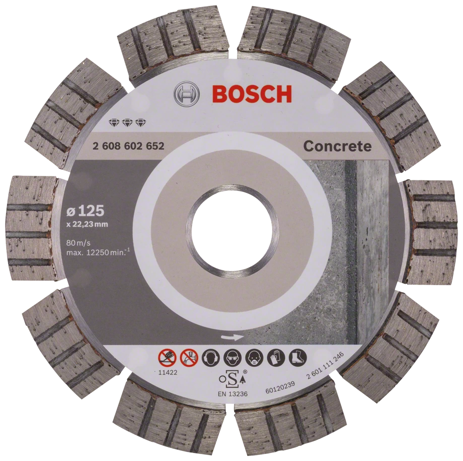 фото Диск алмазный bosch best for concrete 125 мм