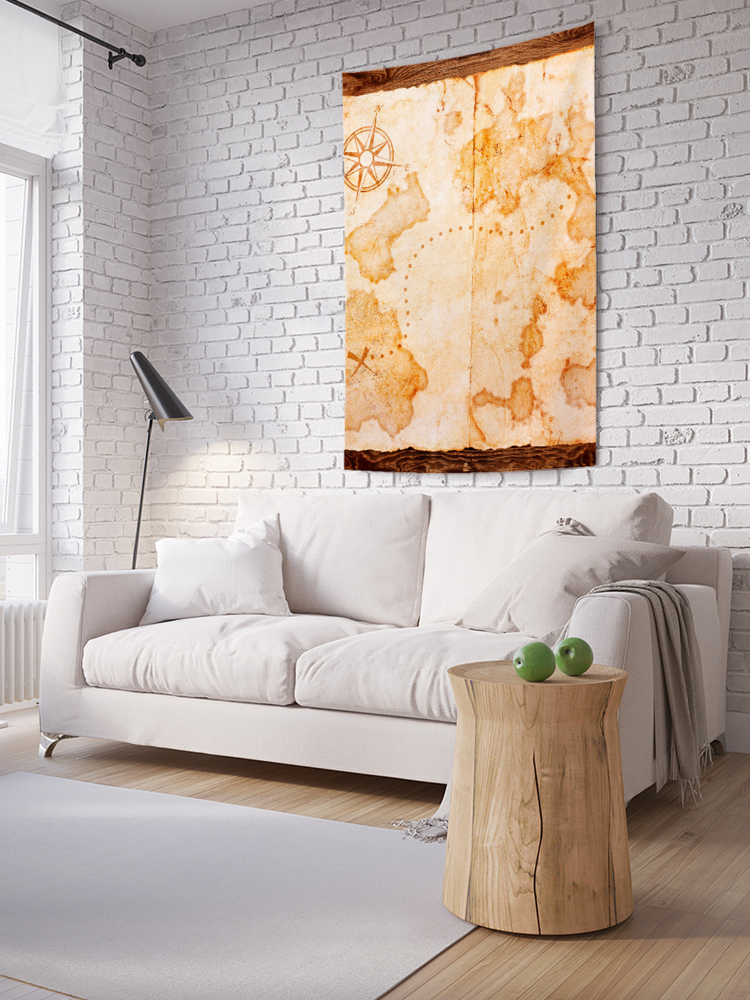 

Вертикальное фотопанно на стену JoyArty Карта сокровищ 150x200 см, Карта сокровищ