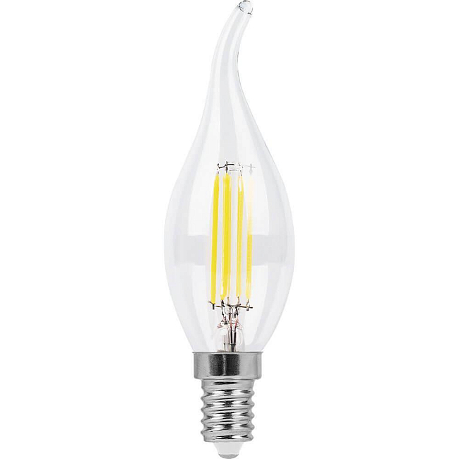 

Лампа светодиодная LED 11вт Е14 белый свеча на ветру FILAMENT | код 38012 | FERON (1 шт.)