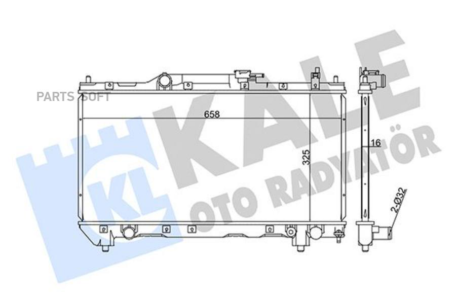 

KALE Радиатор двигателя TOYOTA AVENSIS