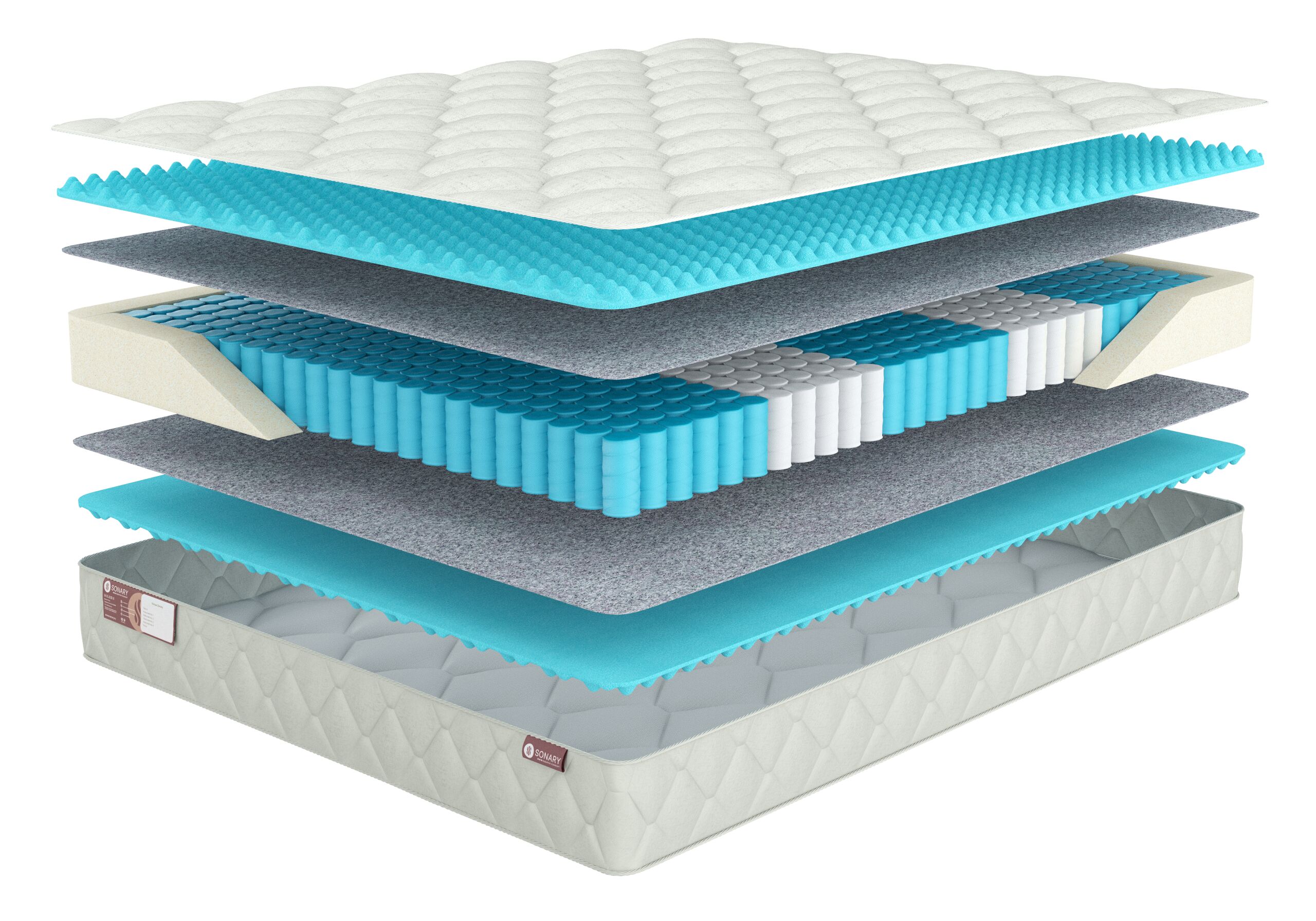 

Матрас Sonary Zone Minden 150х220, Белый, Minden