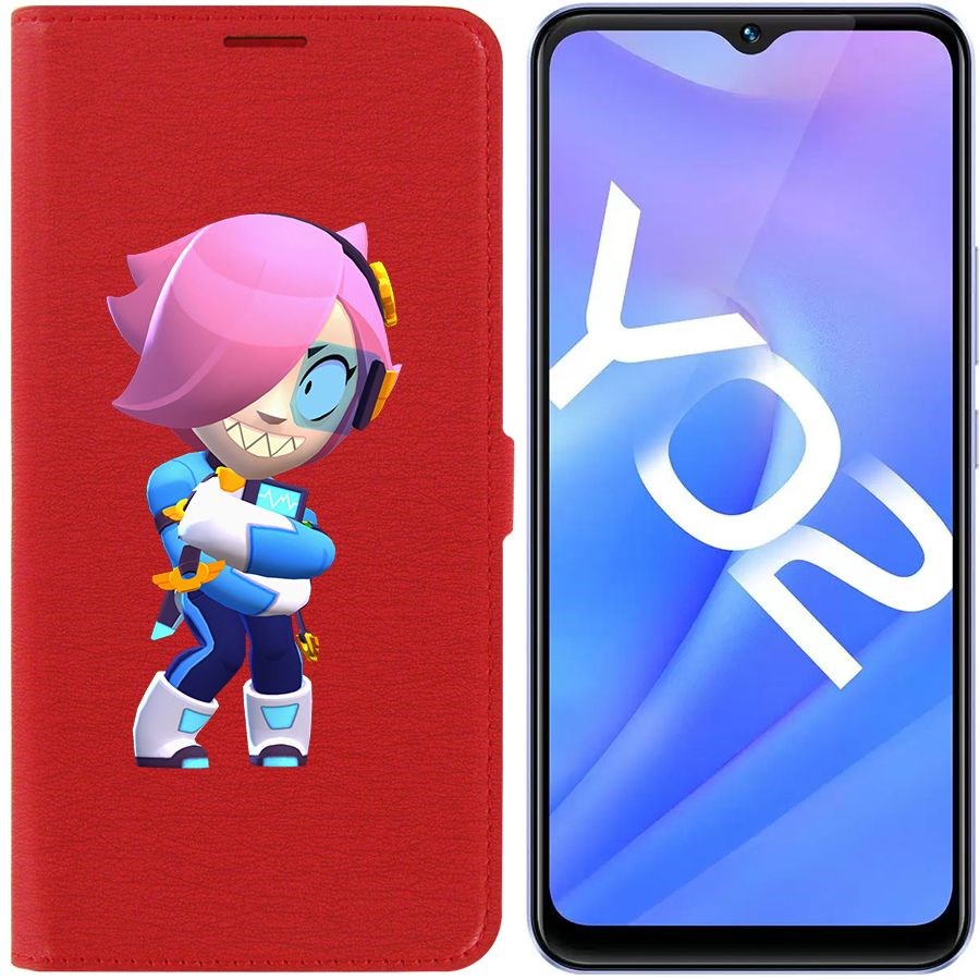 

Чехол-книжка Eco Book для Vivo Y02 Brawl Stars-Колетт Навигатор