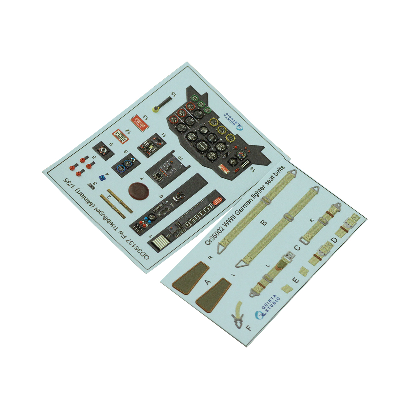 

3D Декаль Quinta Studio интерьера для FW Triebflugel Miniart QD35137, Цветной