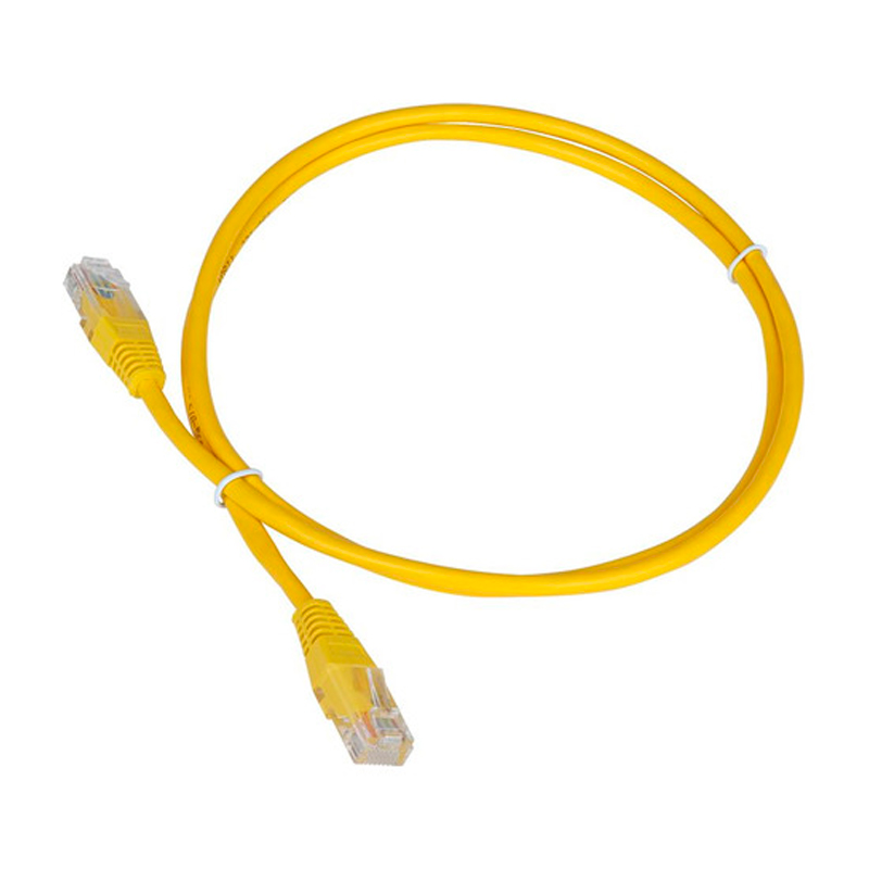 

Патч-корд Lanmaster RJ45 - RJ45 вилка-вилка 1м (TWT-45-45-1.0-YL) желтый