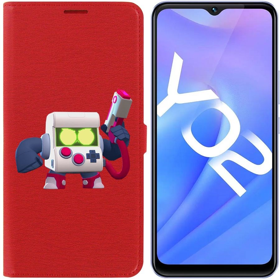 

Чехол-книжка Eco Book для Vivo Y02 Brawl Stars-8-БИТ классический