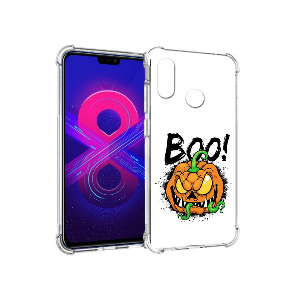 

Чехол MyPads Tocco для Honor 8X Max Хэллоуин бу (PT118941.31.193), Прозрачный, Tocco
