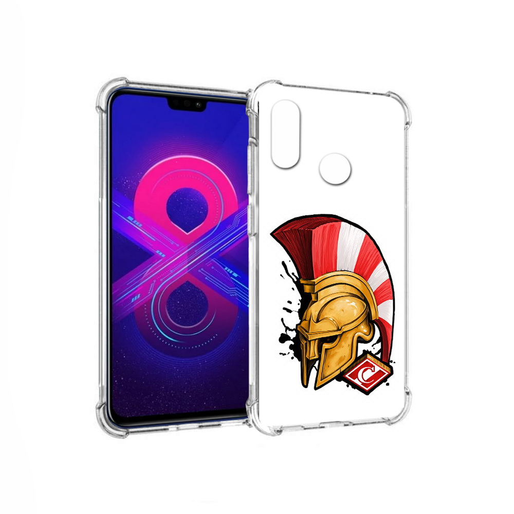 

Чехол MyPads Tocco для Honor 8X Max ФК спартак шлем (PT118941.31.185), Прозрачный, Tocco