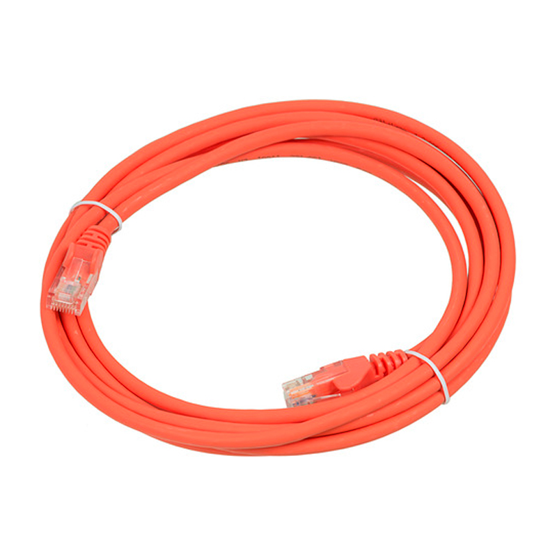 

Патч-корд Lanmaster RJ45 - RJ45 вилка-вилка 3м (LAN-PC45/U5E-3.0-OR) оранжевый