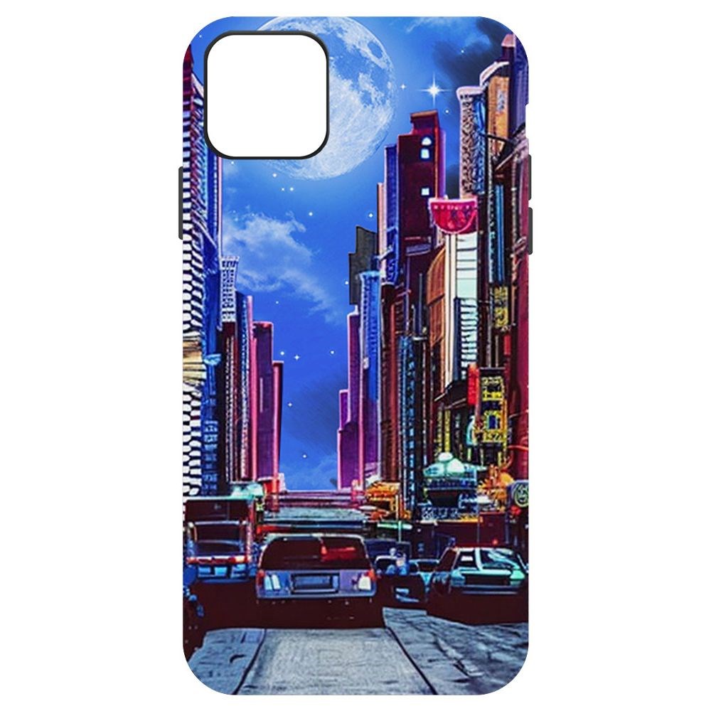 

Чехол-накладка Софт Ночной город для iPhone 11 Pro Max, Черный