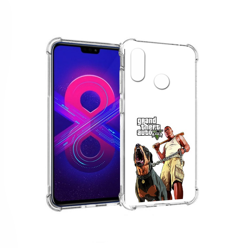 

Чехол MyPads Tocco для Honor 8X Max GTA грозная собака (PT118941.31.18), Прозрачный, Tocco