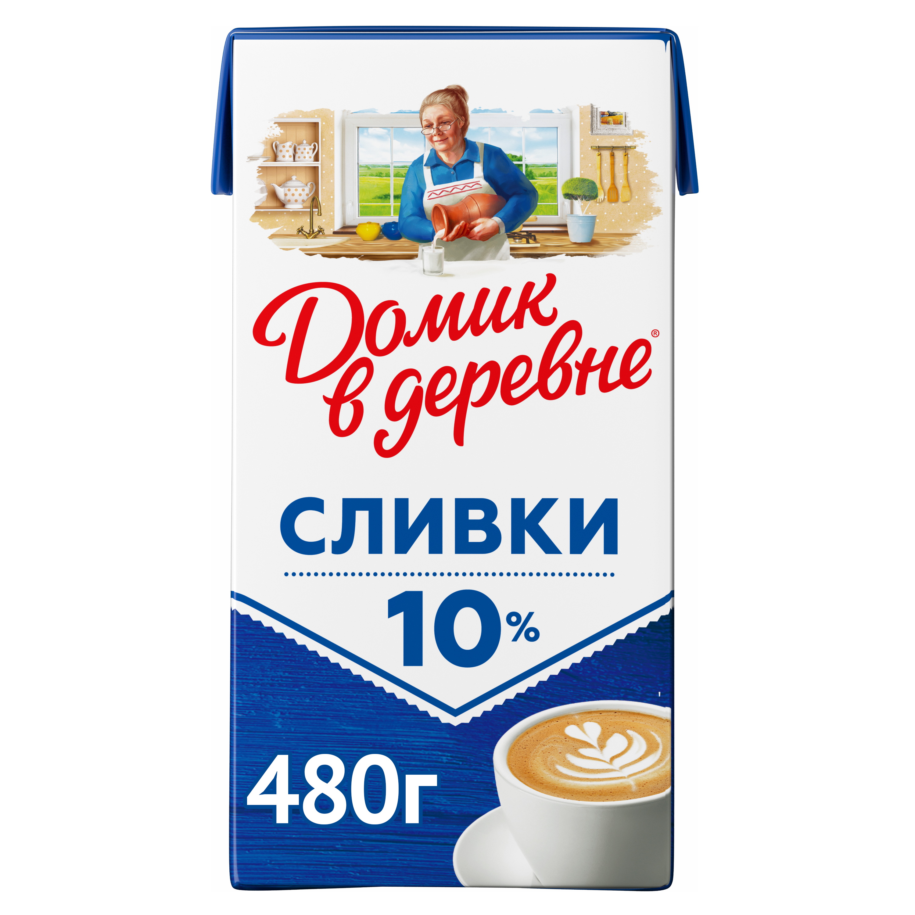 

Сливки Домик в деревне 10% 480 г