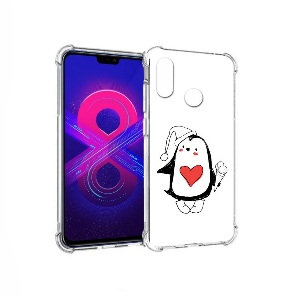 

Чехол MyPads Tocco для Honor 8X Max Пингвин с мороженым (PT118941.31.135), Прозрачный, Tocco