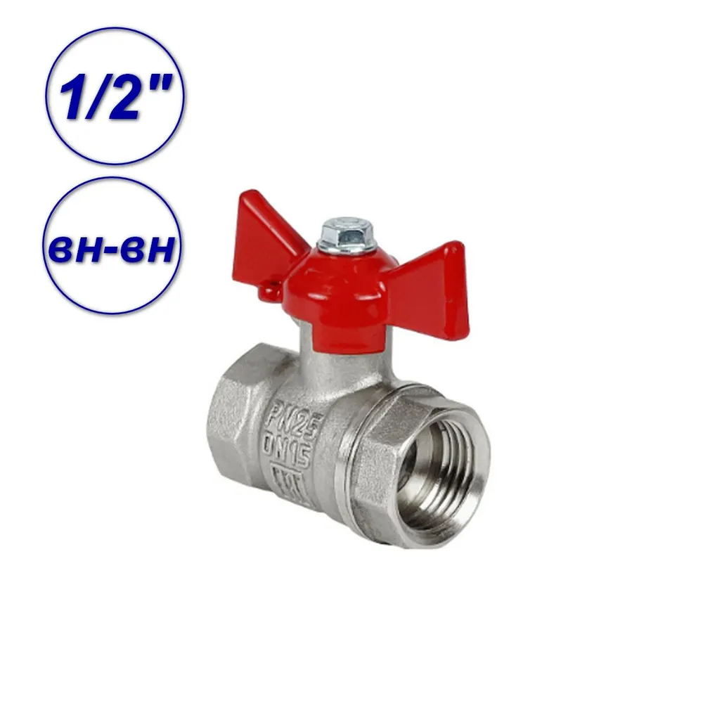 

Кран шаровой 1/2"вн-вн Valfex VF.217.NLB1.012, Серый, VF.217.NLB1.012