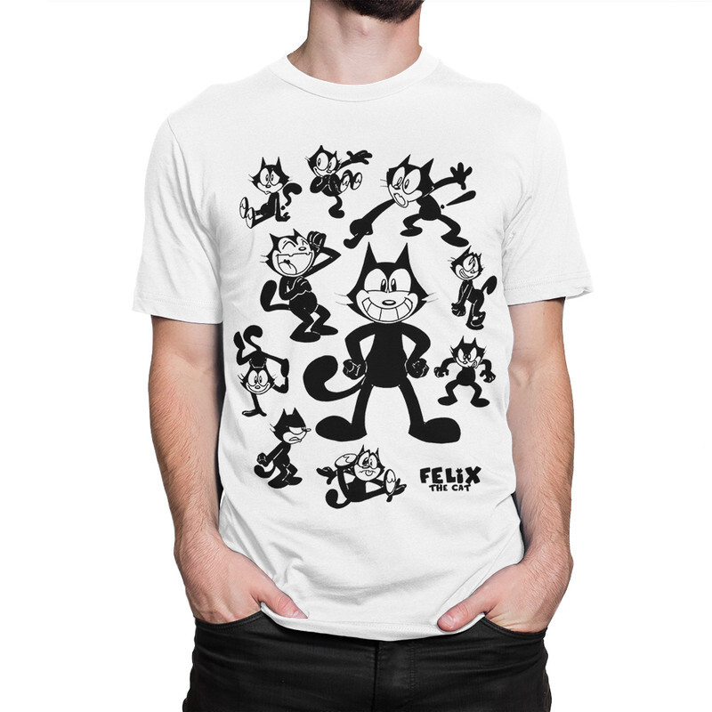 

Футболка мужская Dream Shirts Кот Феликс 9899024222 белая L, Кот Феликс 9899024222