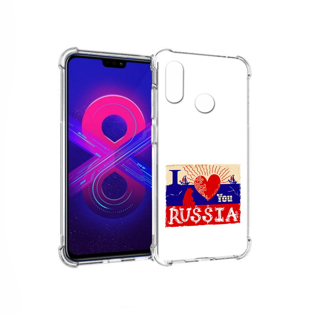 

Чехол MyPads Tocco для Honor 8X Max Люблю Россию (PT118941.31.112), Прозрачный, Tocco