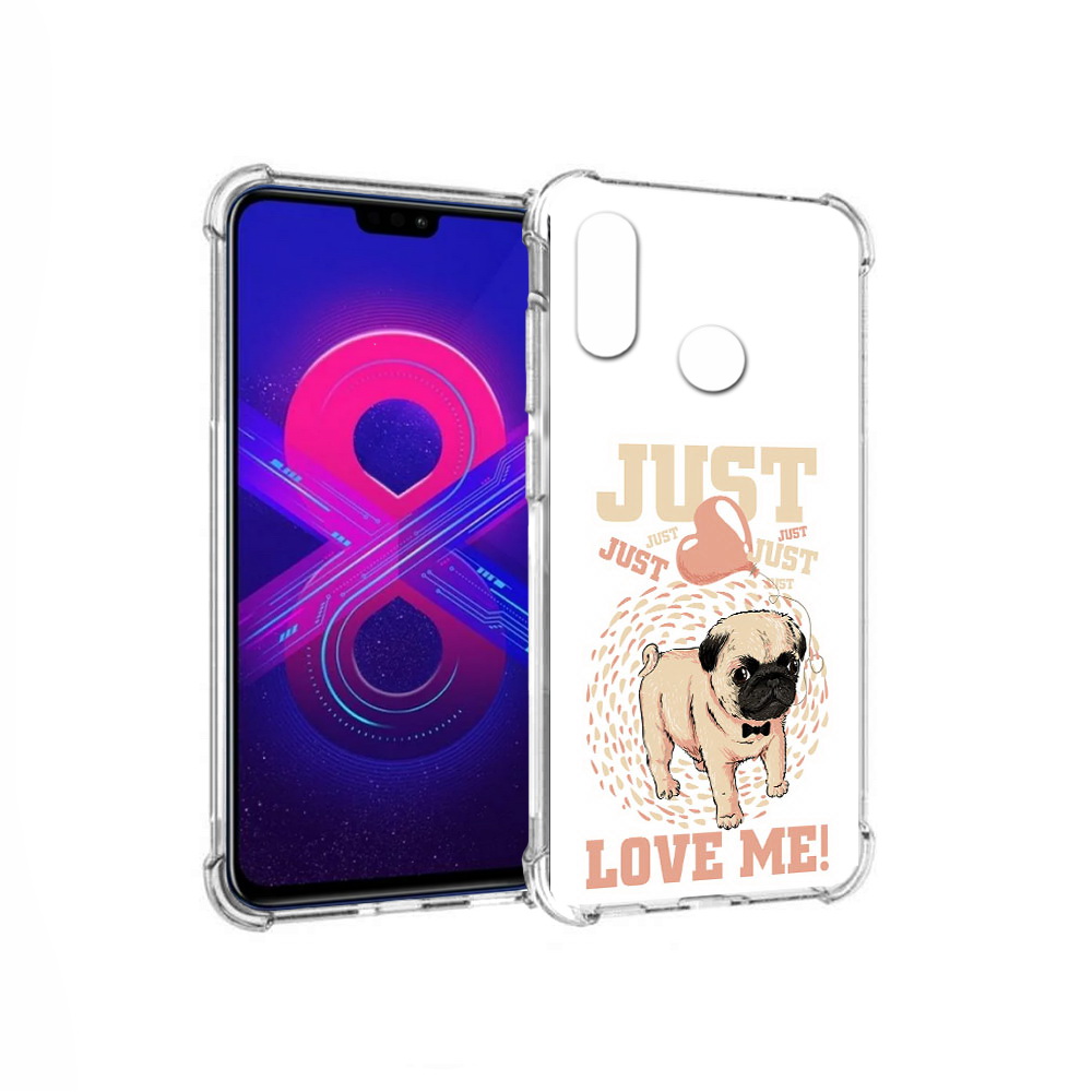 

Чехол MyPads Tocco для Honor 8X Max Люби меня (PT118941.31.109), Прозрачный, Tocco