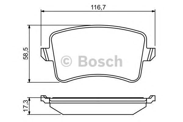 

Комплект тормозных колодок BOSCH 0986494254