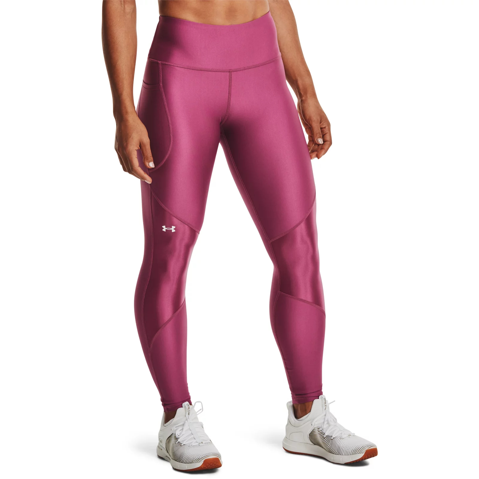 

Тайтсы женские Under Armour 1365335-001 розовые 44-46 RU, 1365352-678