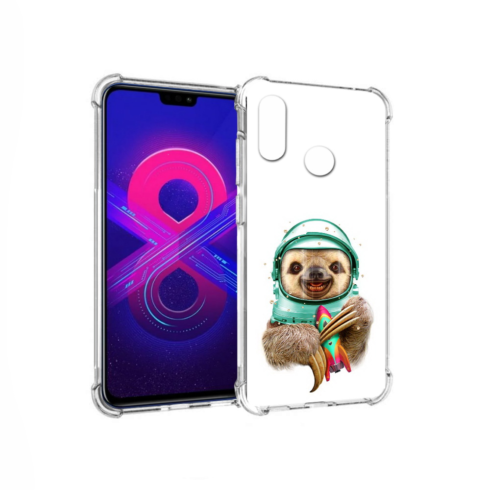 

Чехол MyPads Tocco для Honor 8X Max Ленивец астронавт (PT118941.31.104), Прозрачный, Tocco