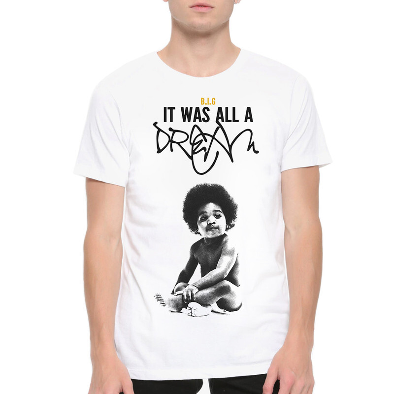 

Футболка мужская Dream Shirts The Notorious B.I.G. - Dream 9899018222 белая M, The Notorious B.I.G. - Dream 9899018222