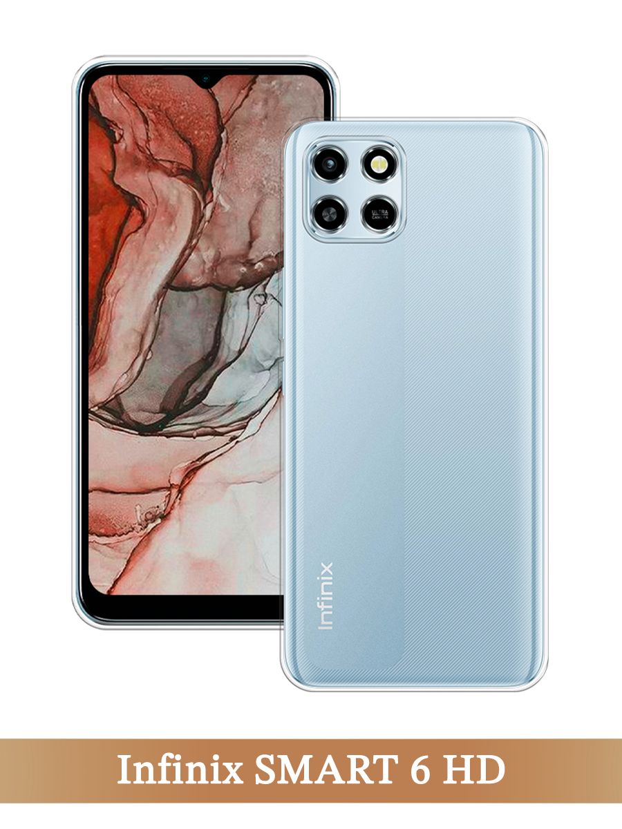 

Чехол на Infinix SMART 6 HD прозрачный, 3101650-1