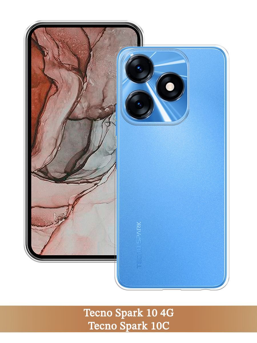 

Чехол на Tecno Spark 10/10C прозрачный, 303550-1