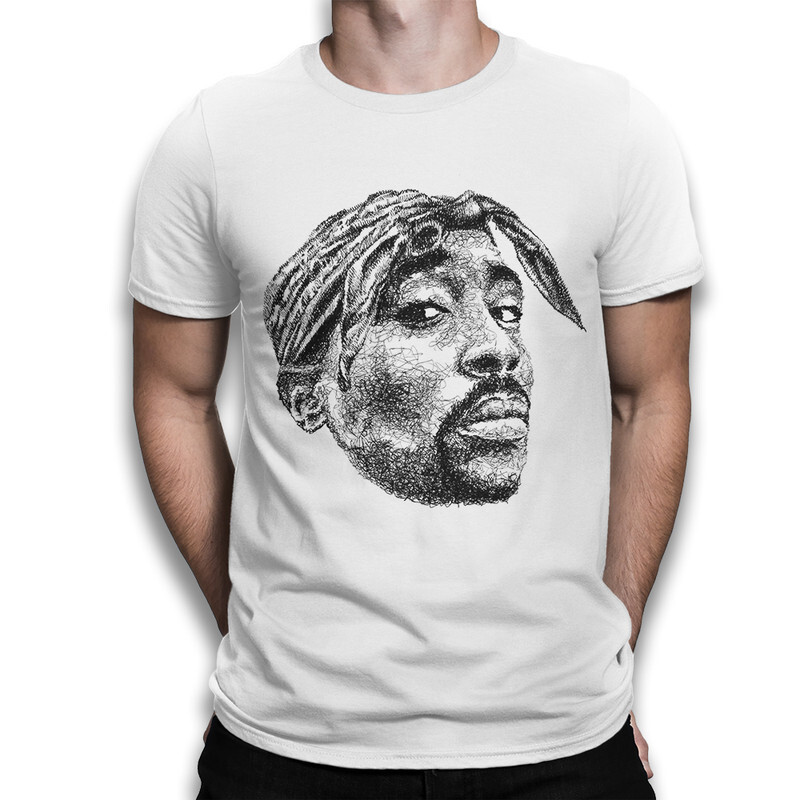 

Футболка мужская Dream Shirts 2Pac 9899013222 белая L, 2Pac 9899013222