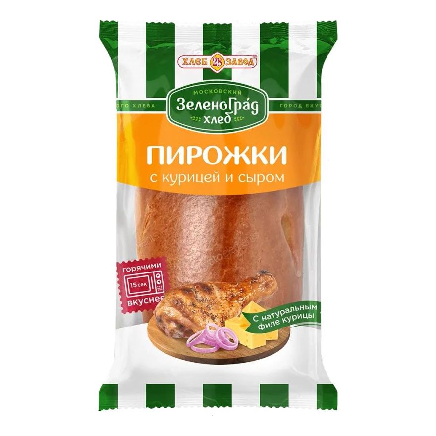 Пирожок Хлебозавод №28 Домашний с курицей и сыром 80 г