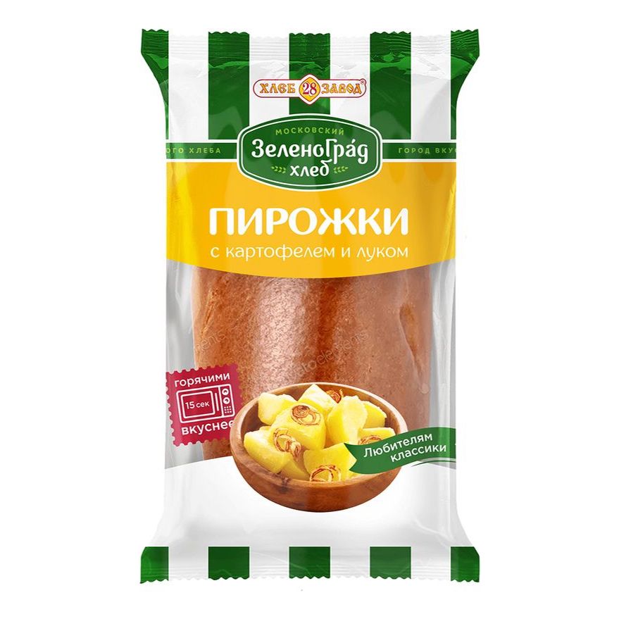 Пирожок Хлебозавод №28 Домашний с картофелем и жареным луком 80 г