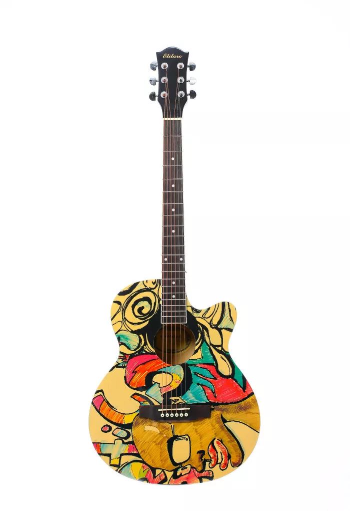 Акустическая гитара 40дюймов Elitaro BC4040 Lone 44 с анкеромглянцеваялипа 8790₽