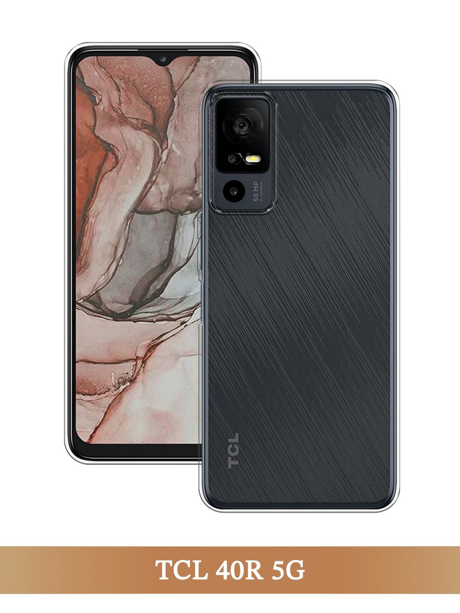 

Чехол на TCL 40R 5G прозрачный, 291250-1