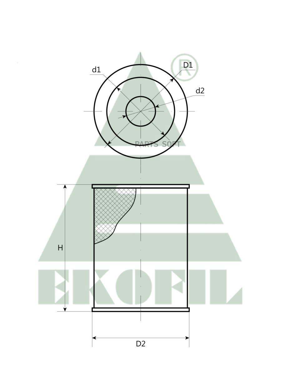 Фильтр топливный Ekofil EKO-03.14