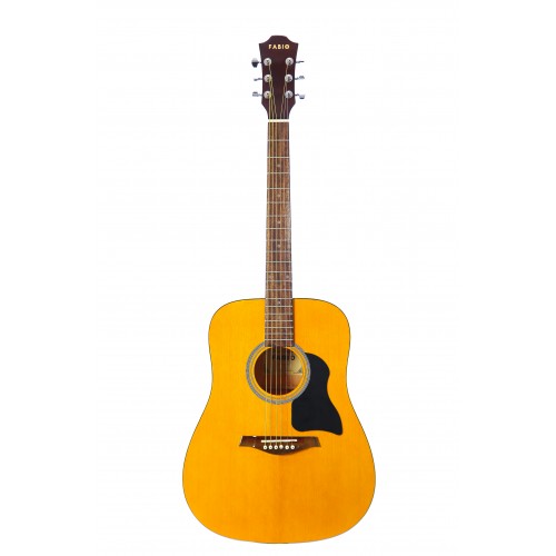 фото Акустическая гитара с анкером ,глянцевая,натур цвет.ель 41" дюйм fabio fw220 n