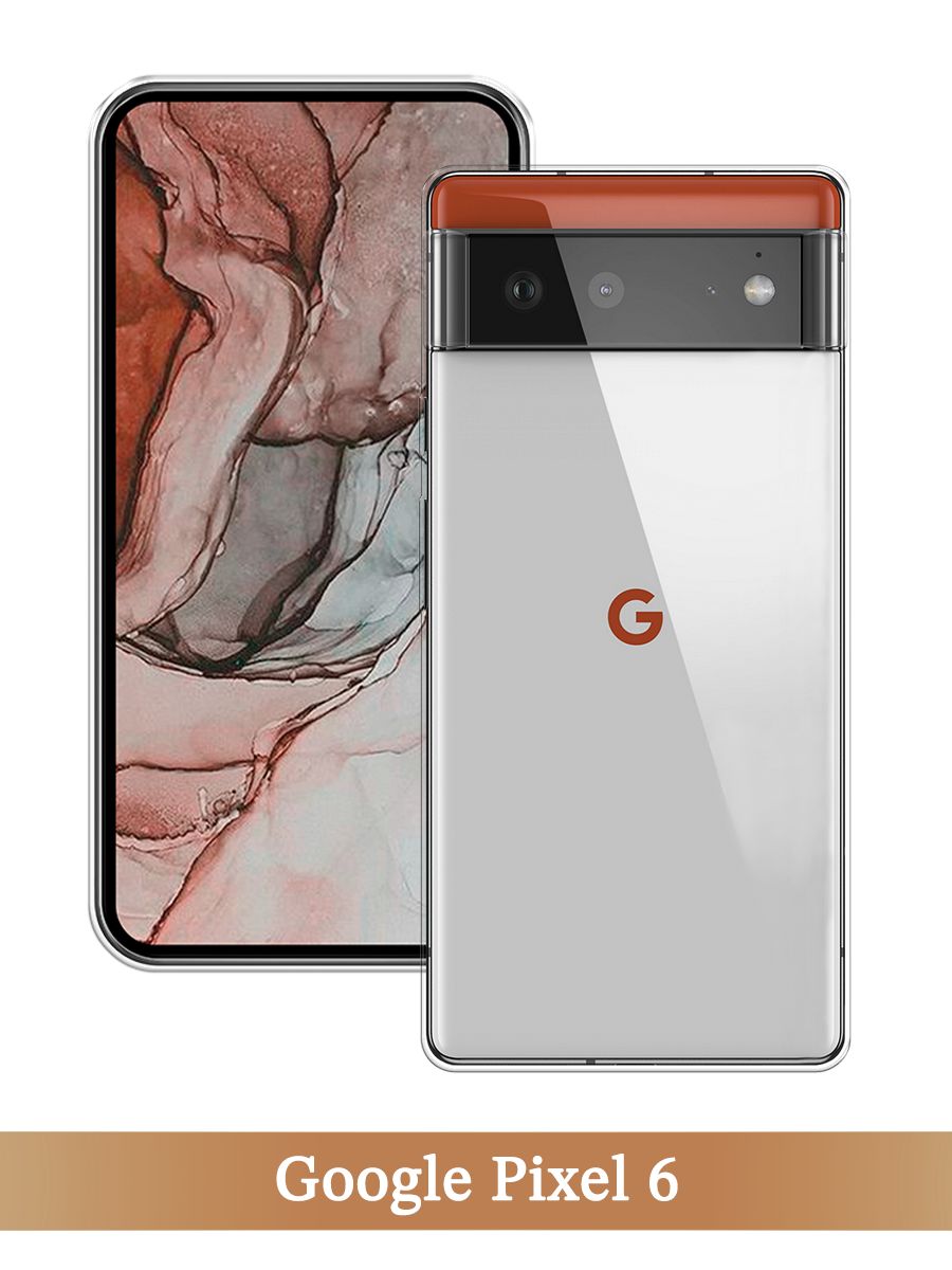 

Чехол на Google Pixel 6 прозрачный, 270850-1