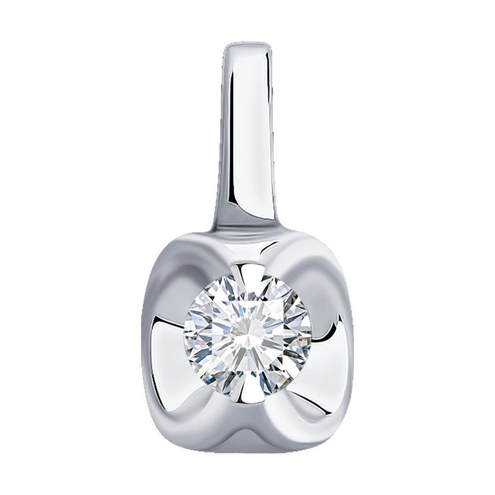 

Кулон из белого золота Diamant 52-230-01732-1, бриллиант, 52-230-01732-1