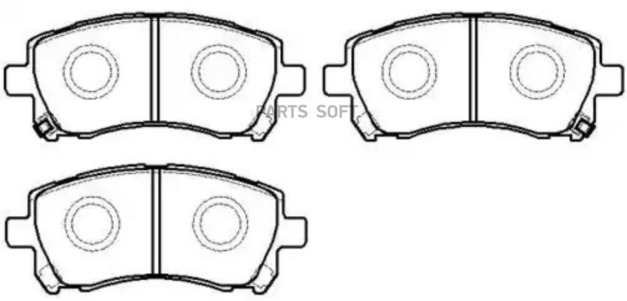 

Колодки тормозные дисковые передн SUBARU: FORESTER 97-02, IMPREZA 96-04, LEGACY 96-03, OUT