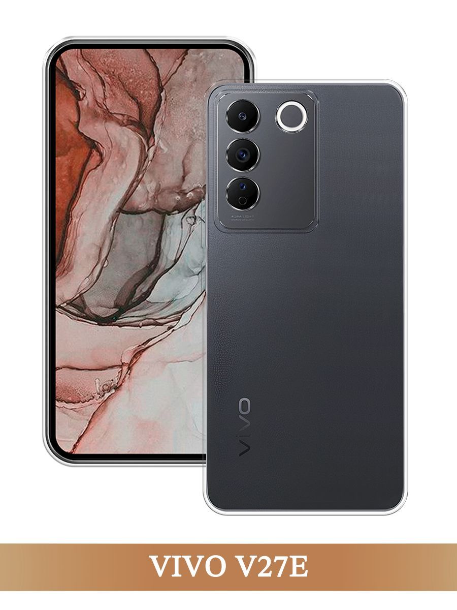 

Чехол на Vivo V27e прозрачный, 268350-1